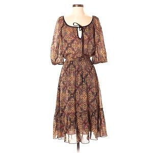 Trina Turk Silk Boho Print Dress
